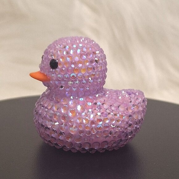 Light Lavender Rubber Duck, Bling, Bedazzle, Jeep, Unique, Affordable Gift - Picture 3 of 8